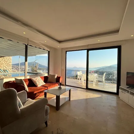 With Sea View And Jacuzzi For 4 People In Kas, Kalkan - Awz 120 カシュ