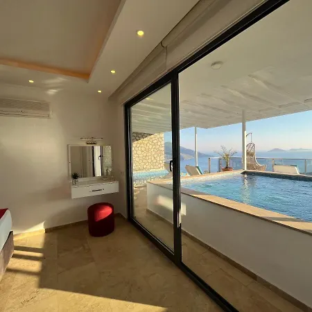 With Sea View And Jacuzzi For 4 People In Kas, Kalkan - Awz 120 カシュ