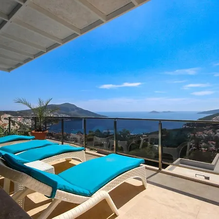 ヴィラ With Sea View And Jacuzzi For 4 People In Kas, Kalkan - Awz 120