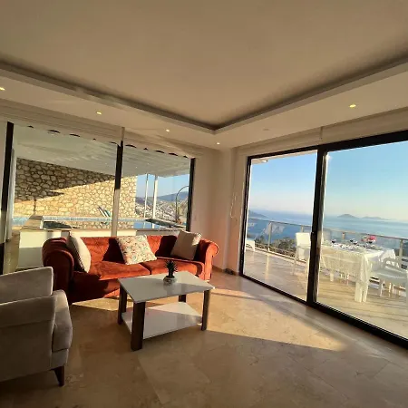 With Sea View And Jacuzzi For 4 People In Kas, Kalkan - Awz 120 Villa