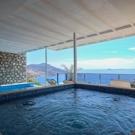With Sea View And Jacuzzi For 4 People In Kas, Kalkan - Awz 120 Villa *